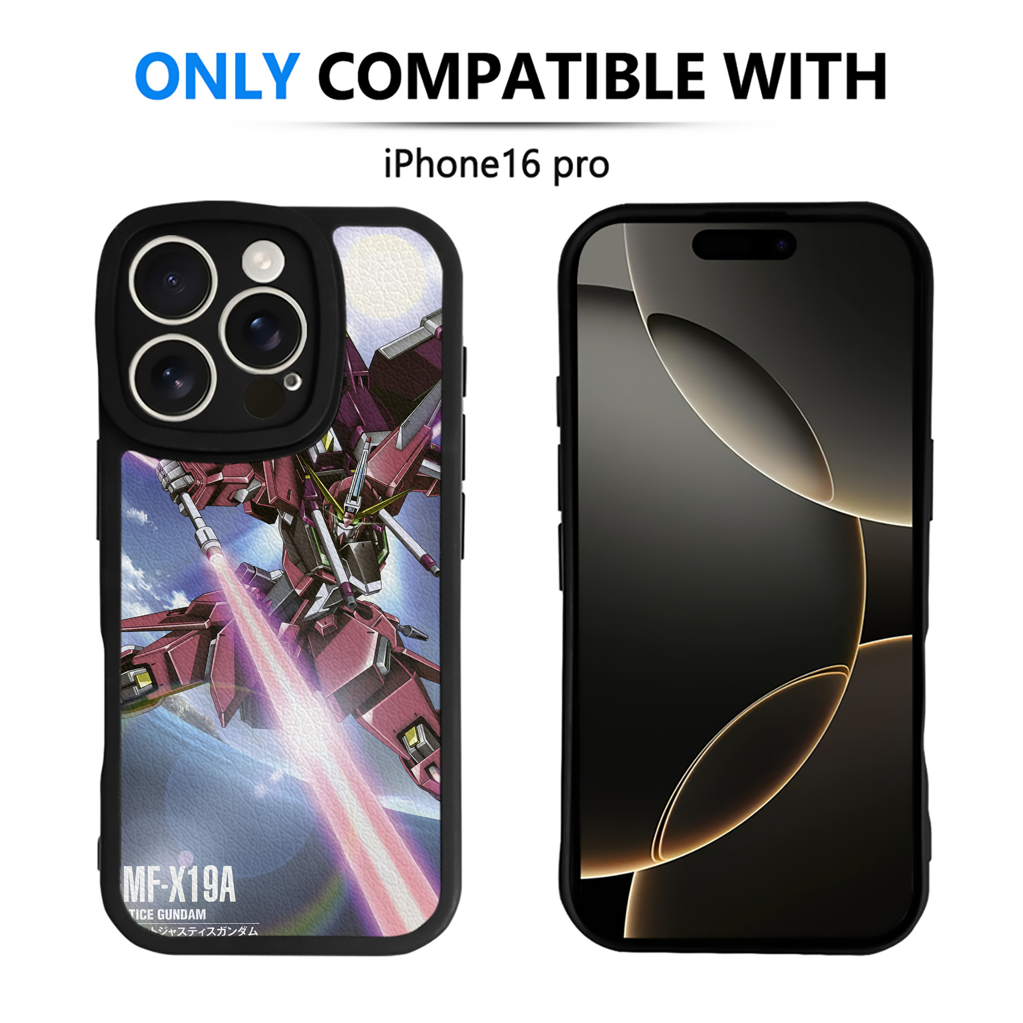 （画像用） 機動戦士ガンダム Mobile Suit Gundam 【iPhone 16シリーズ対応】シリコンスマホケース（レザー調） 材質：シリコン